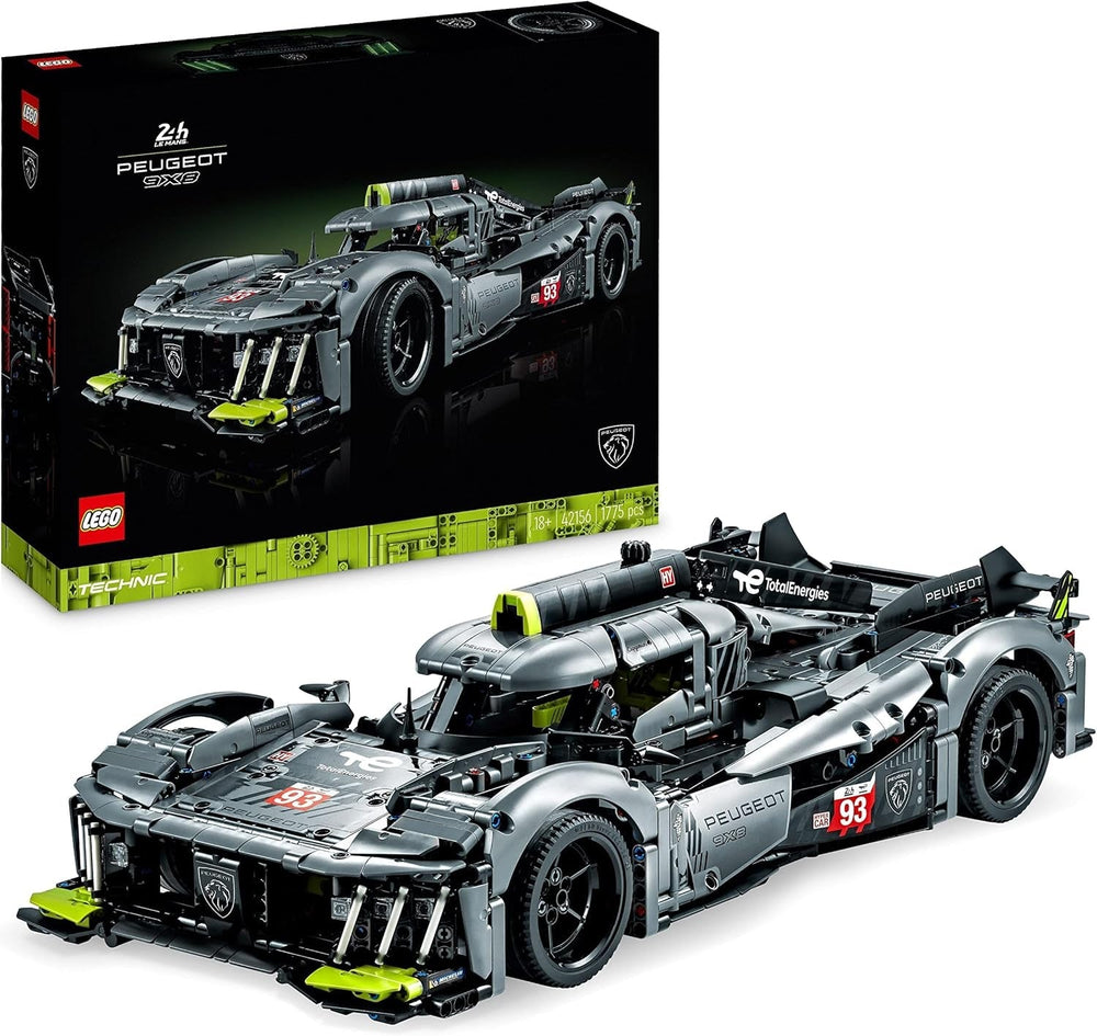 LEGO 42156 Technic Peugeot 9X8 24H Le Mans Hybrid Hypercar Legendary Race Car Adult Model Kit 1:10 Scale Motorsport Car Collectible For Advanced Players Building Kits Besuche den LEGO-Store Single