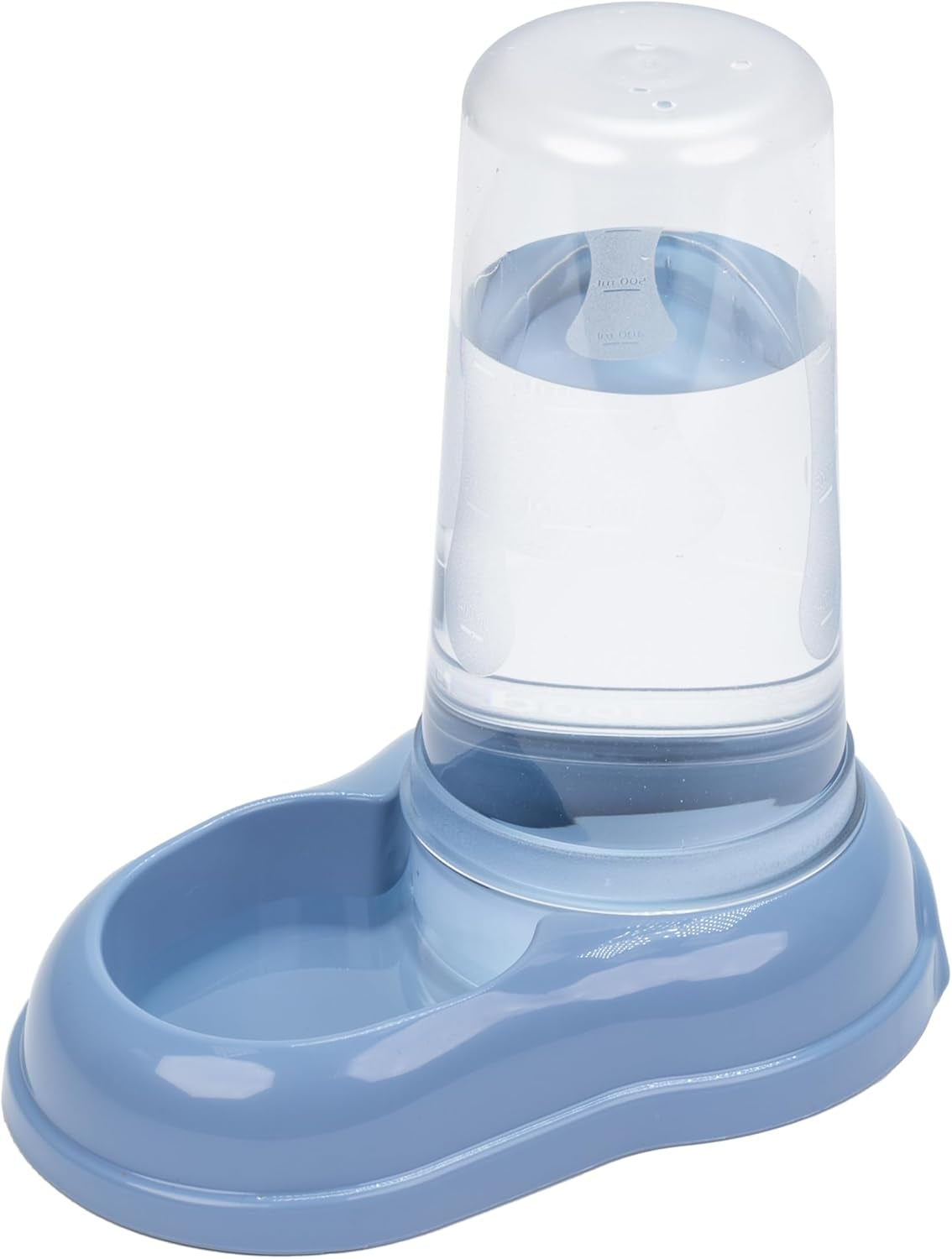 Ferplast Futter- oder Wasserspender für Hunde und Katzen AZIMUT 600 Futtertrog Water 0.6 Liter, Rutschfester Boden, 12.5 x 19 x H 19.5 cm Blue