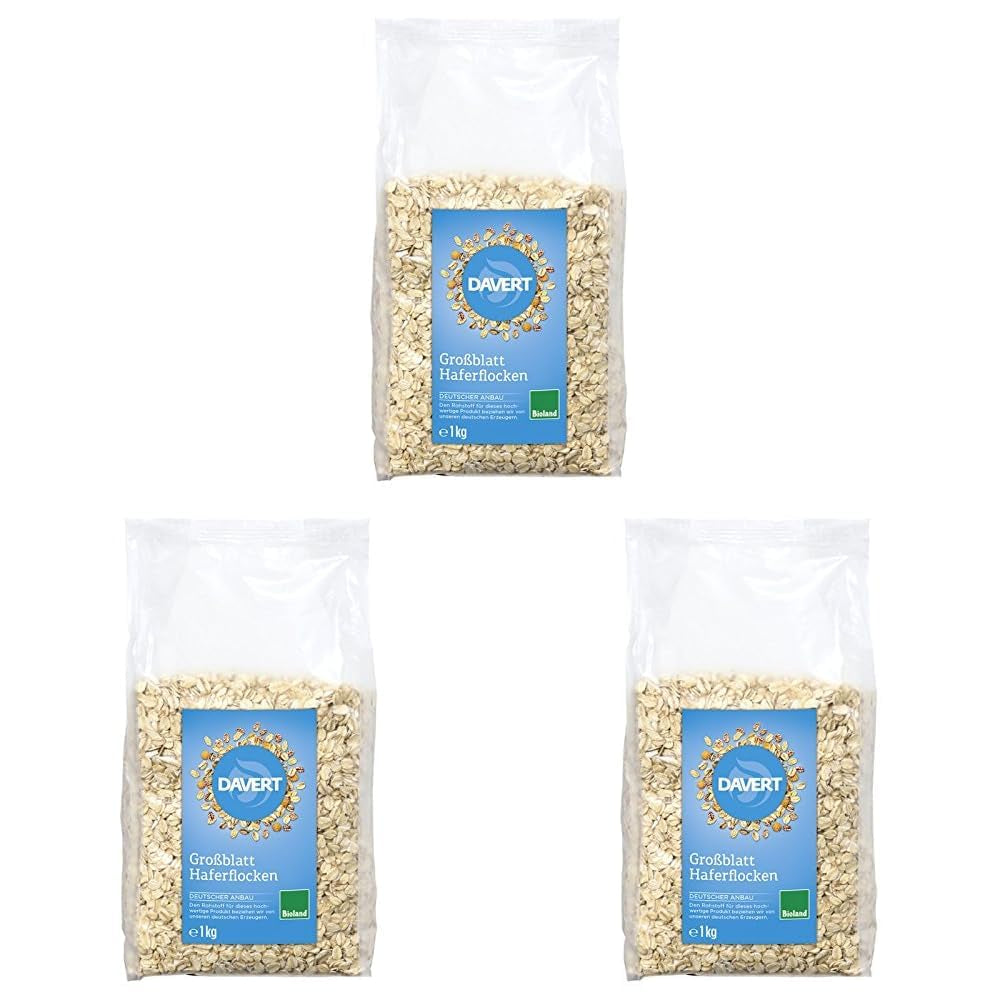 Davert Oatmeal with large leaves, 1000 g