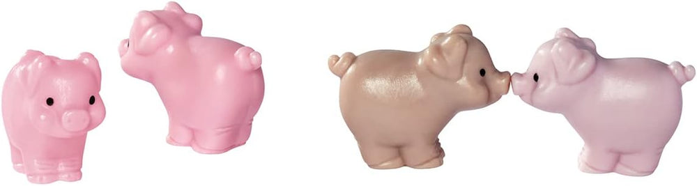 Simba 105733598 - Evi Love Baby Pigs, Puppe mit süßer Latzhose und Vier Babyschweinen, mit Äpfel, Trinkflasche und Gehege, 12cm Spielpuppe, ab 3 Jahren