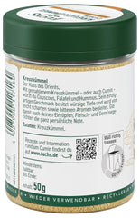 Fuchs Gewürze - Kreuzkümmel gemahlen - zum Würzen von Couscous, Hummus und Falafel - natural ingredients - 50 g in wiederverwendbarer, recyclebarer Dose