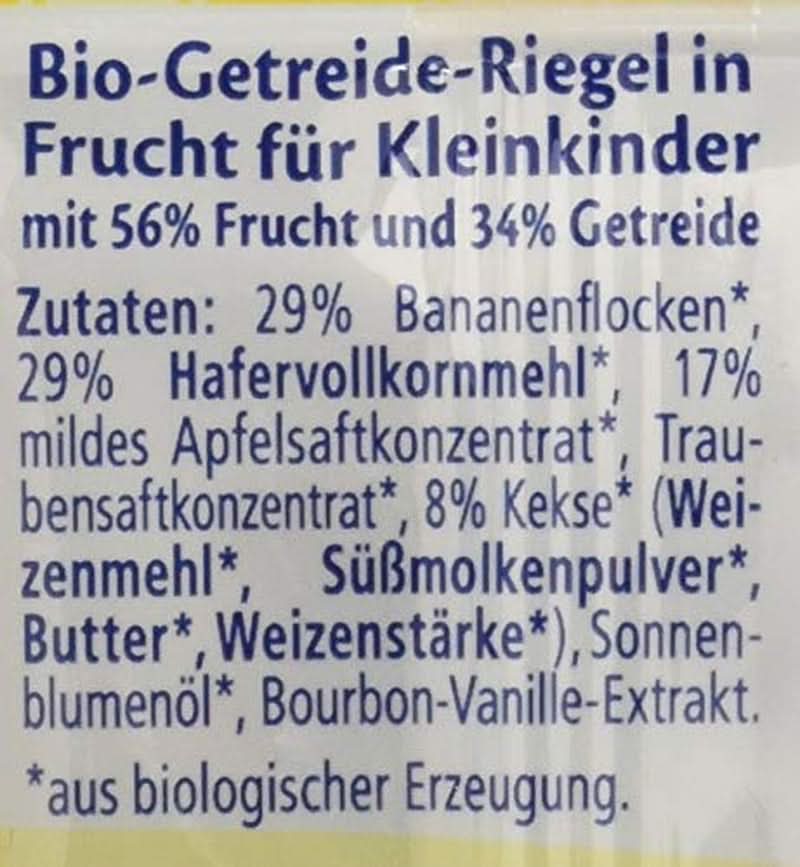 Hipp Bio-Riegel Müesli-Freund Elefant Butterkeks in Apple-Vanille, 24Er Pack (24 X 20 G) Mother and Child Naty Shop