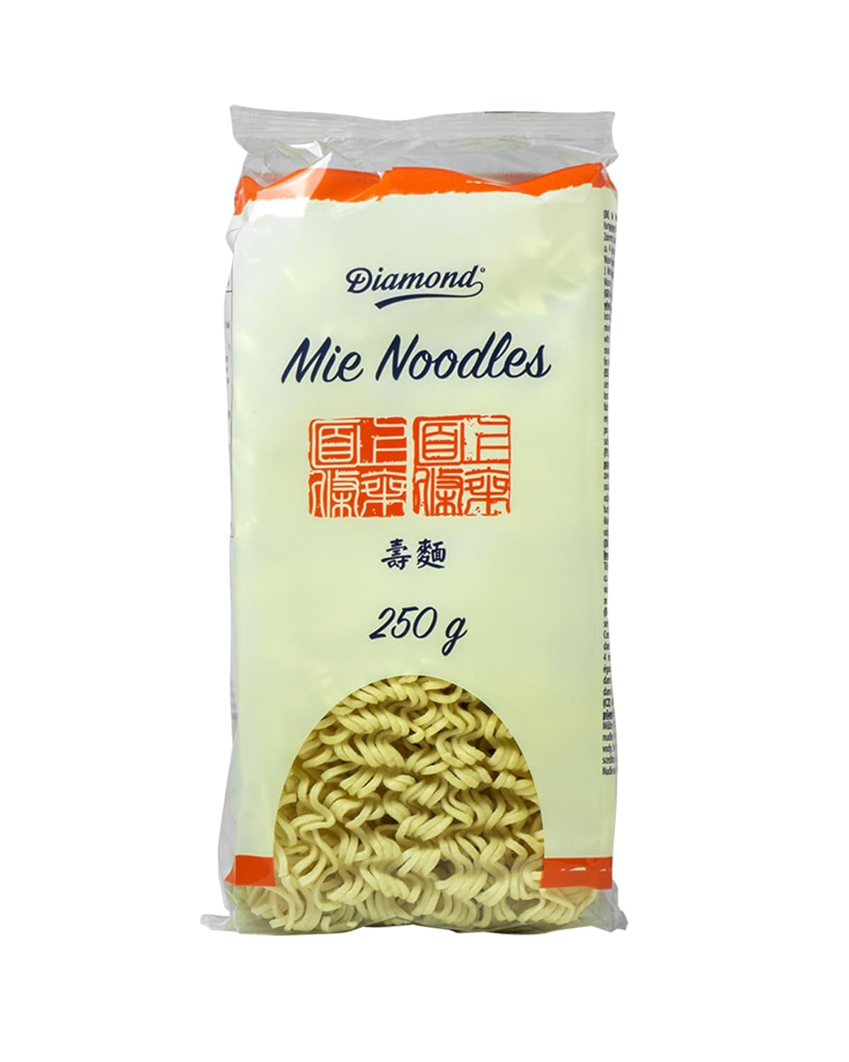 DIAMOND Mie Noodles, wheat noodles without egg, quick and easy to prepare, vegetarian - 8 x 250 g
