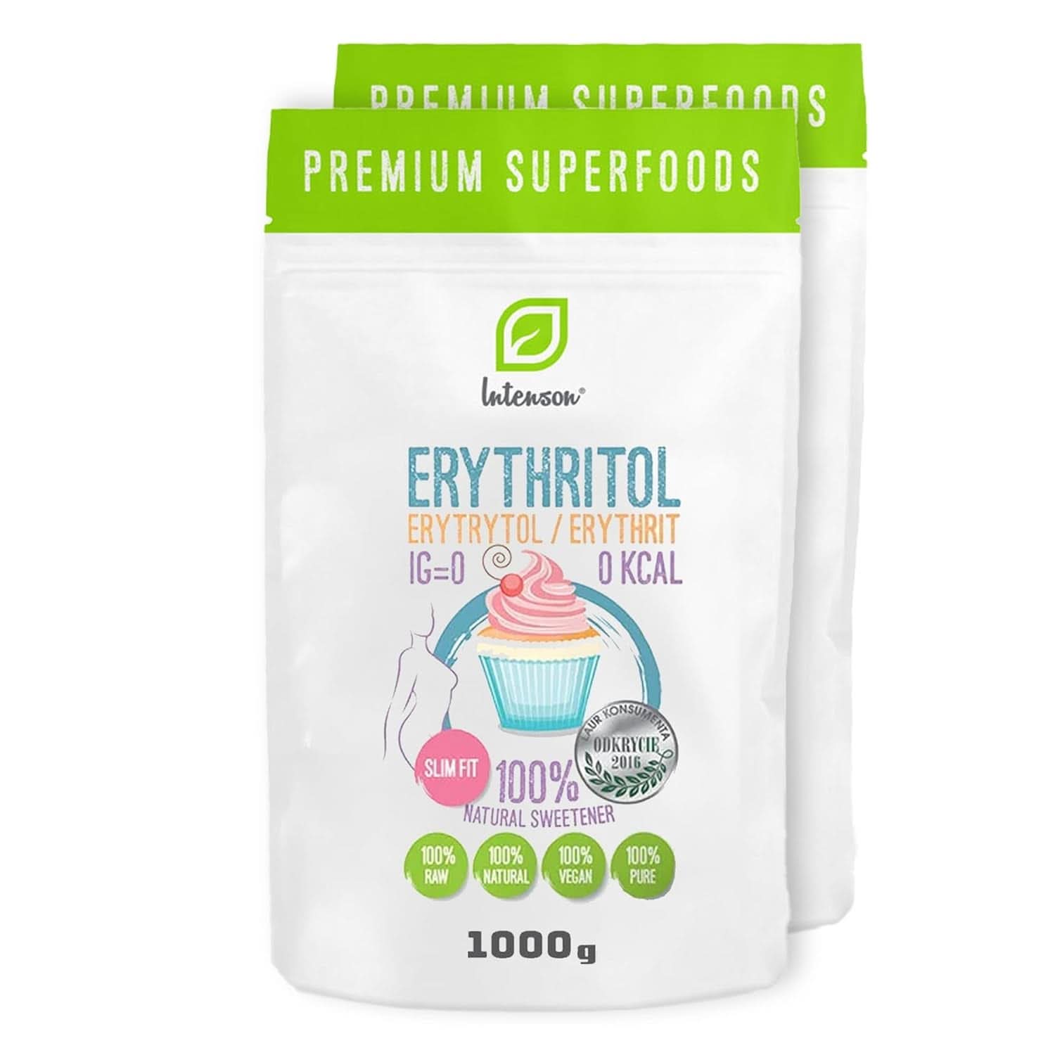 Erythritol - Natural sugar alternative, 2 Kg Sweeteners Naty Shop