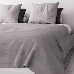 Soleil D'Ocre Adele, Zigzag Cover, Thrown from the sofa, Polycoton, Grey, 220 X 240 Cm Naty Shop Duvets and quilts Gray 220 X 240 Cm