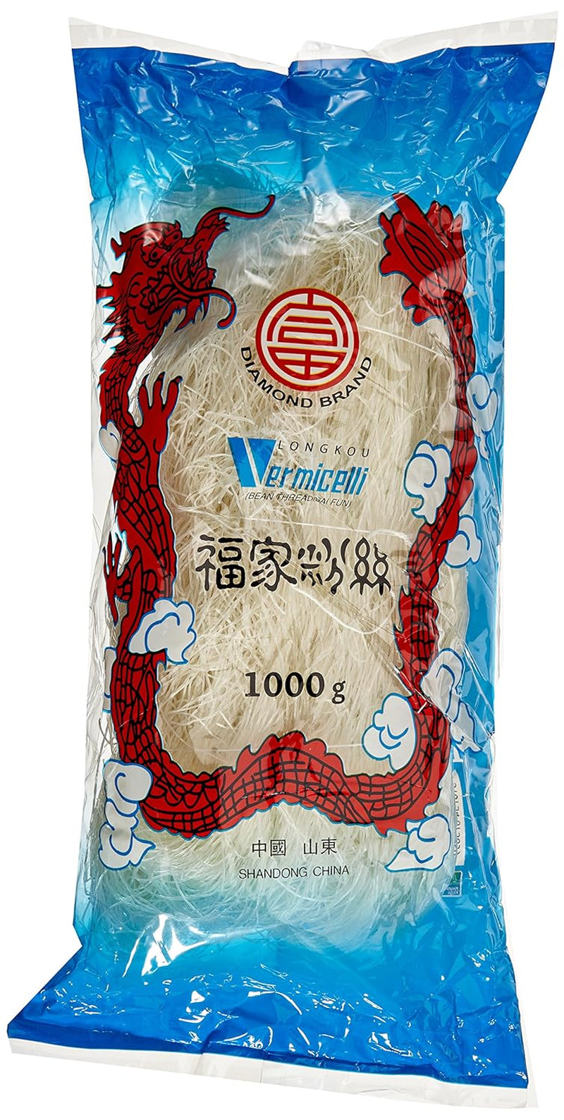 DIAMOND glass noodles, long glass noodles, naturally vegan and gluten-free - 1 x 1 kg