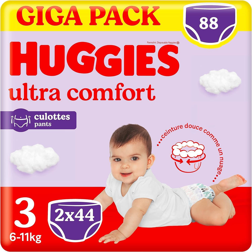 Huggies Ultra Comfort, Panty Diapers, Size 5 (12-17 kg), Pack of 68 Panty Diapers