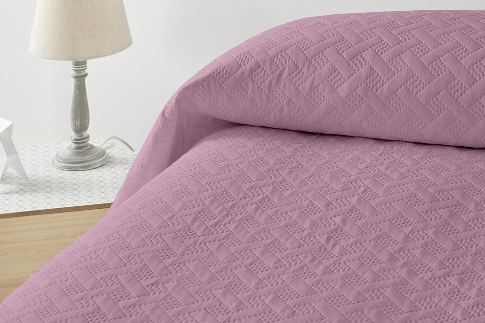 LISO - Bedspread for 105 Cm - Bouti Bed Bedspread - Spring and Summer - 200X260 Cm - Pink Beds and Blankets Besuche den Degrees home-Store Makeup Bed 135 Cm
