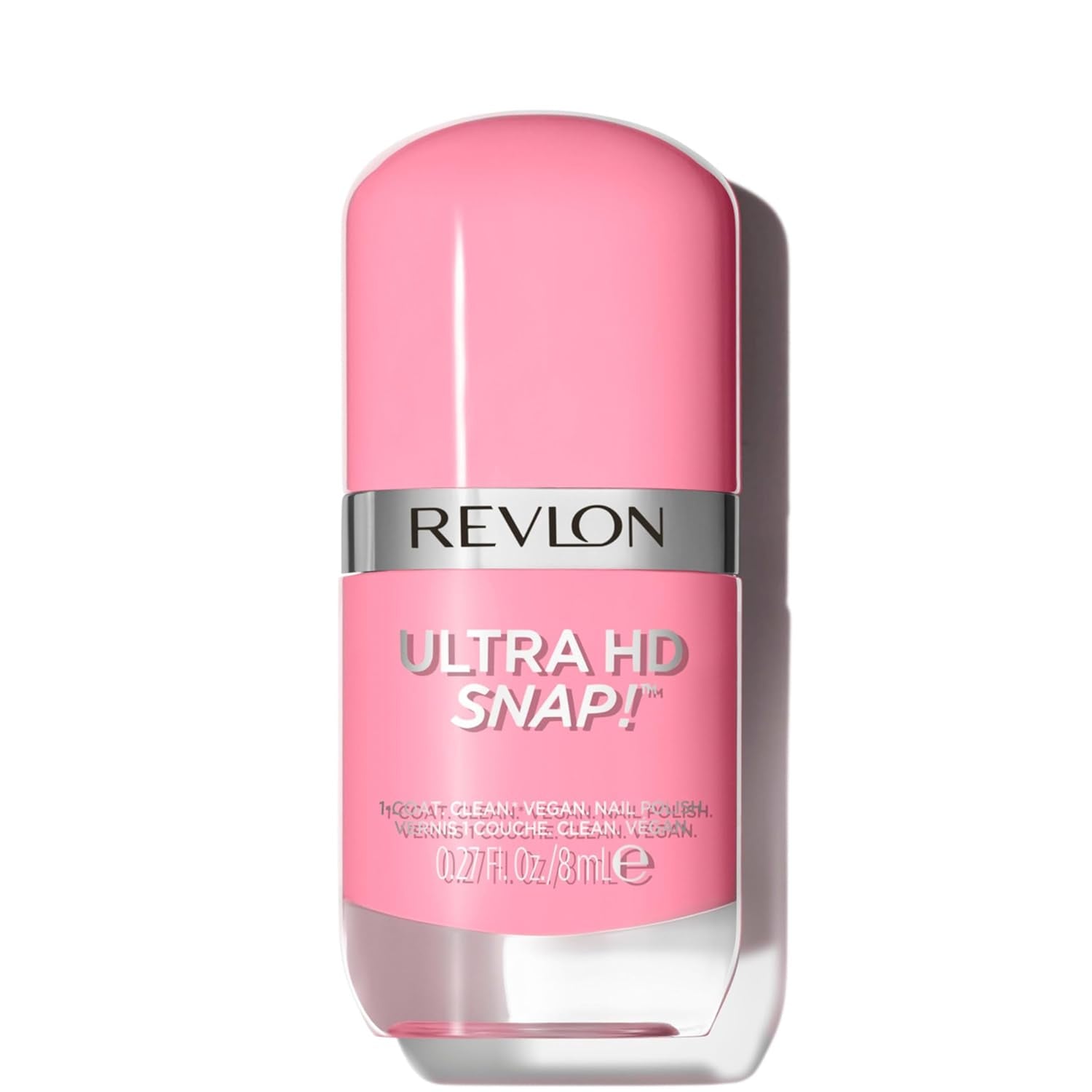 Revlon Ultra HD Snap Nail Polish Long Lasting Vegan Formula Quick Dry One Coat Full Coverage Color (8ml) Hot Stuff (007) Unisex