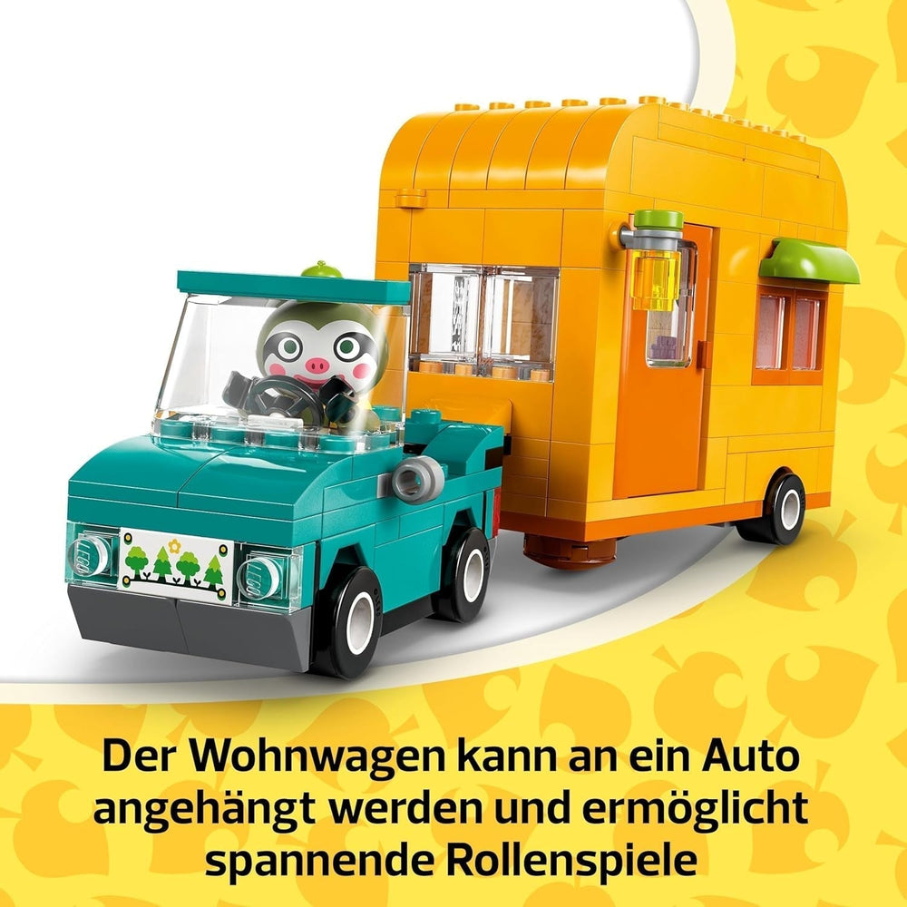 LEGO Animal Crossing Gerd's Caravan & Garden Role Play Set Car Toy for Kids 7 Years Old Girls and Boys Gift Video Game Toy with Animal Figures 77054 Building Sets Besuche den LEGO-Store