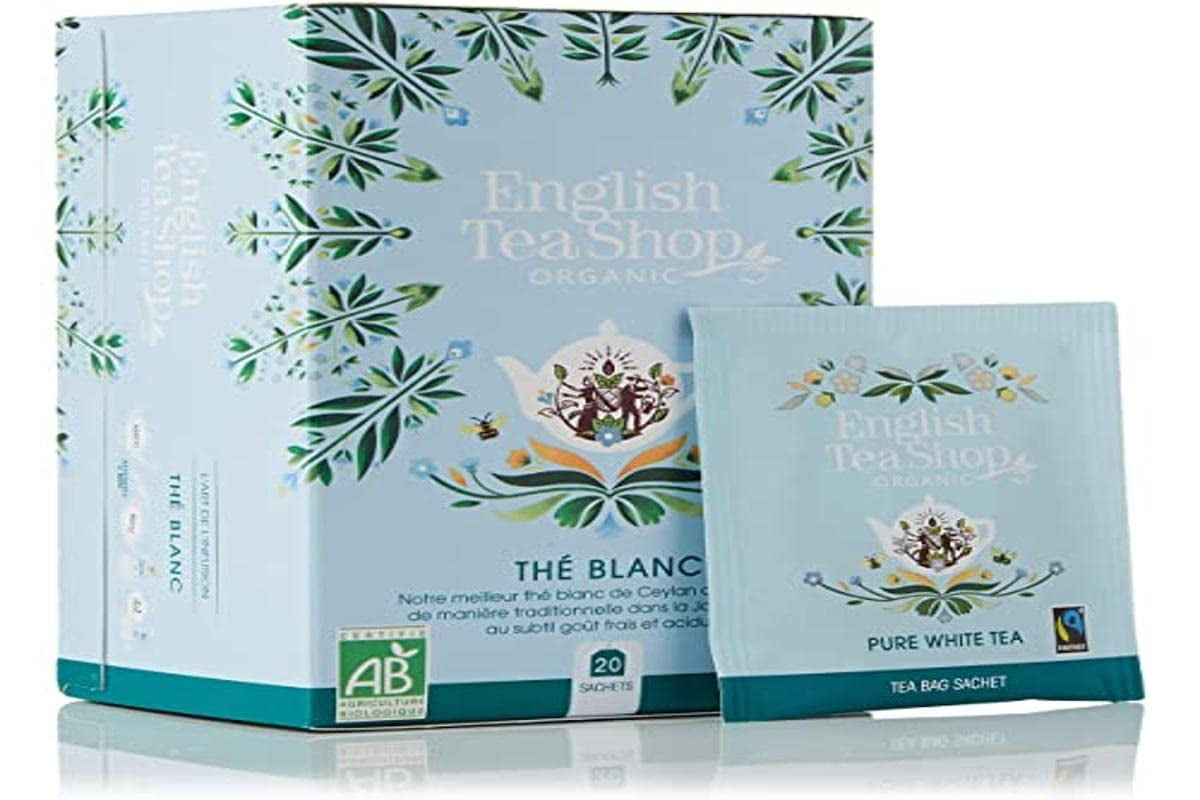 English Tea Shop Ceai alb pur organic - 20 pliculețe