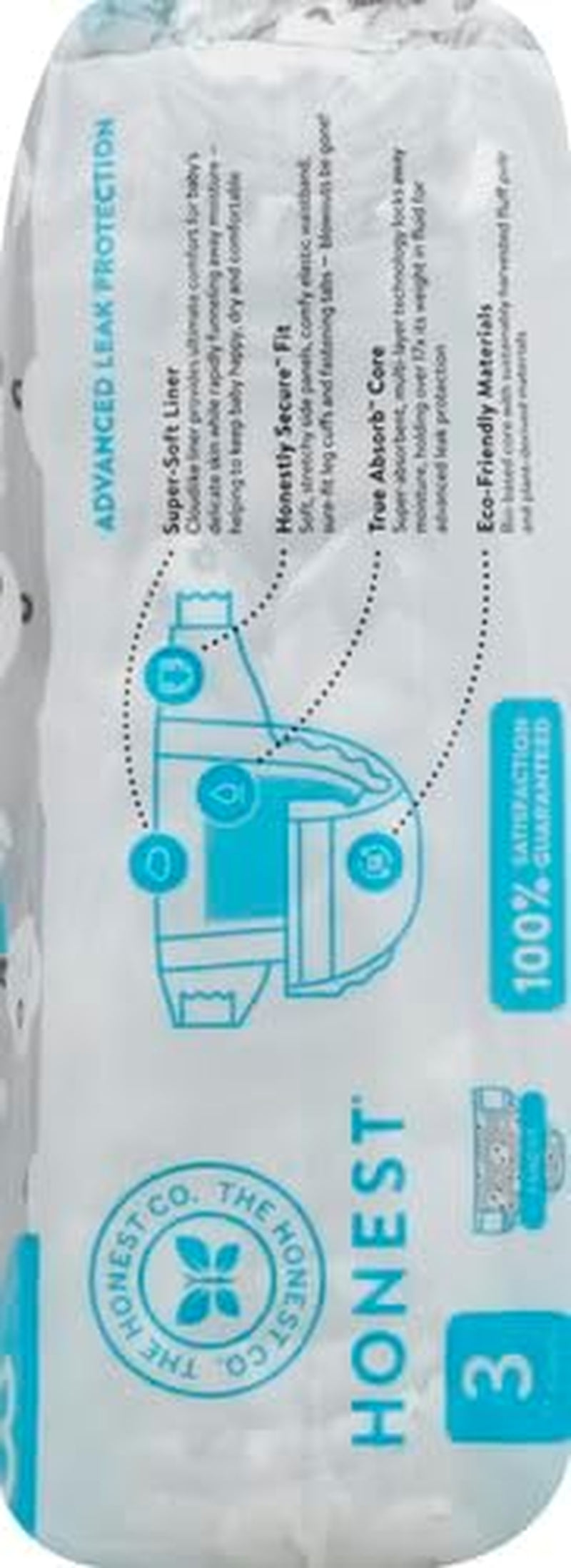 – Eco-friendly and high-quality disposable diapers, Pandas, size 3 (7.3–12.7 kg), 27 pieces