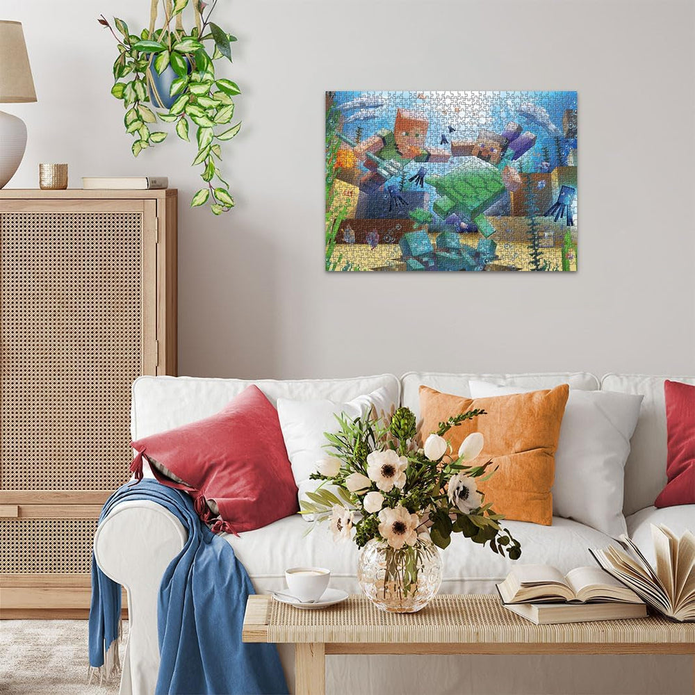 Ravensburger Puzzle 12000421 - Minecraft Mosaic - 1000 Piece Minecraft Puzzle for Adults and Children over 14 Puzzle Naty Shop