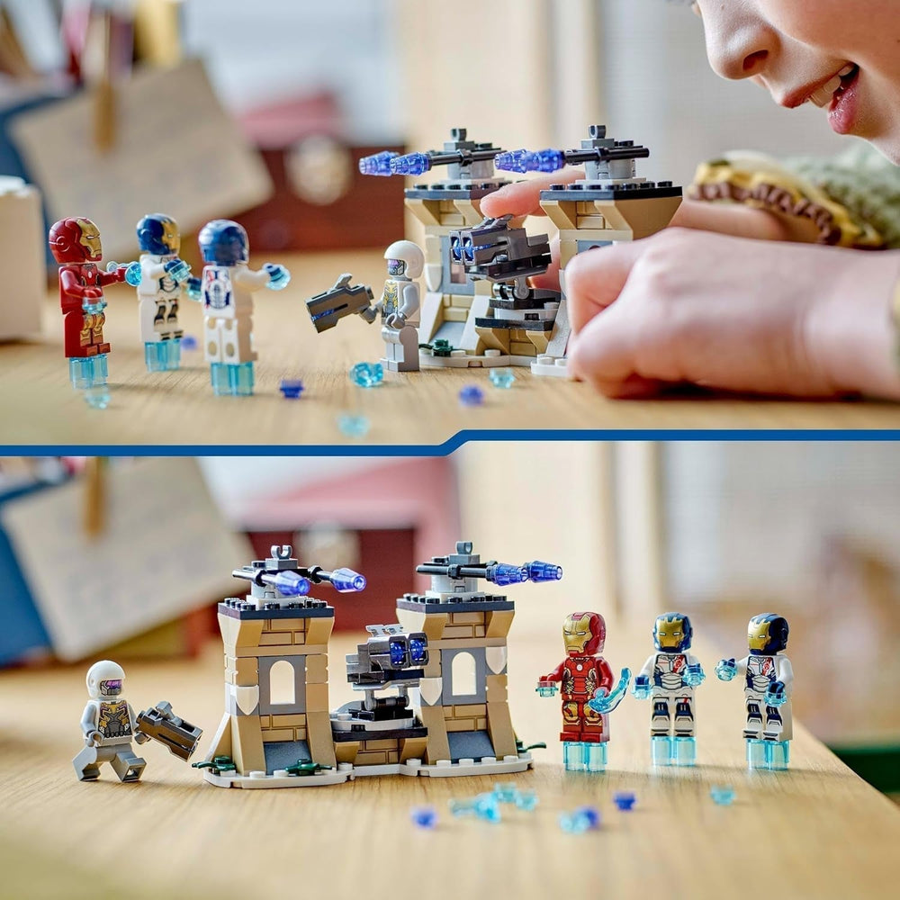 LEGO Marvel Iron Man & Iron Legion Vs. Hydra Soldier, Avengers Building Toy, Creative Playset for Kids and Superhero Fans, Gift for Boys and Girls 6 Years Old 76288 Building Sets Besuche den LEGO-Store