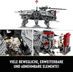 LEGO Star Wars At-Te Walker Mobile Toy Model Minifigure Set Including 3 Clone Troopers, Battle Droids and Dwarf Spider Droid 75337 Building Sets Besuche den LEGO-Store
