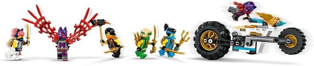 LEGO NINJAGO Ninja Team Combi Caterpillar 4 in 1 Set with Glider, Racing Car and 2 Motorcycles and 6 Minifigures Gift for Boys and Girls Ninja Toy 71820 Building Sets Besuche den LEGO-Store