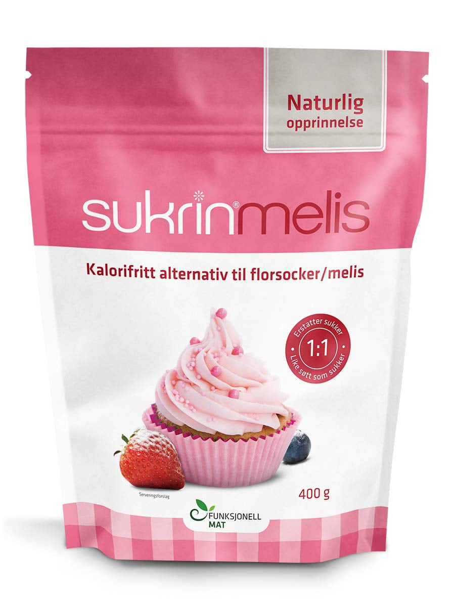 Sukrin Melis Zuckerersatz, Die Natürliche Alternative Zu Puderzucker Ohne Kalorien, 1Er Pack (1 X 400 G) Sweeteners Naty Shop