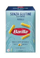 Gluten-free Barilla Fusilli pasta made from delicious corn and rice - perfect for people with celiac disease or gluten intolerance 400g