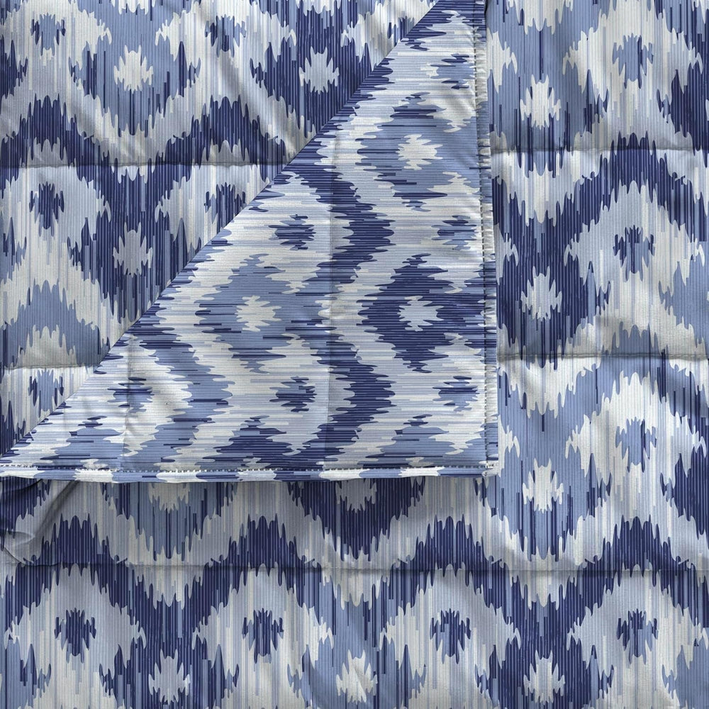 Lenjerie de pat italiană, cuvertură de vară de bază, microfibră imprimată, 250X240Cm, Rombi Plapumi si pilote Naty Shop