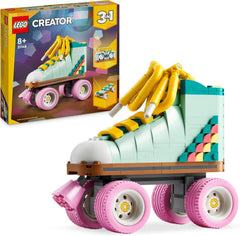 LEGO Creator 3in1 Retro Roller Skate Toy - Transforms into a Mini Skateboard or Boom Box Radio, Creative Gift for 8+ Year Old Girls & Boys - 31148