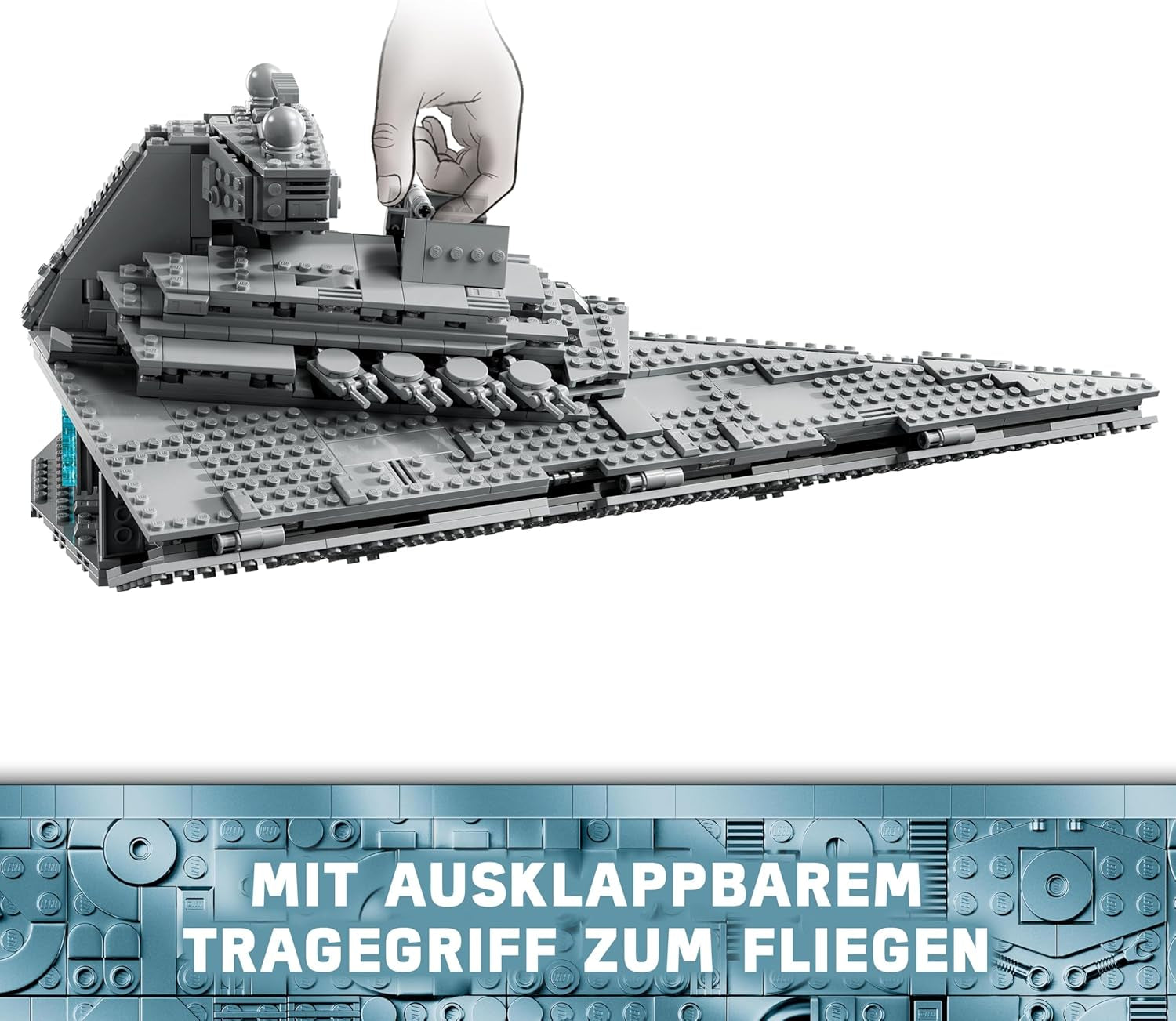 LEGO Star Wars Imperial Star Destroyer, Starship Set, Building Toy, Darth Vader and Cal Kestis Playset, Birthday Gift for Boys, Girls and Fans 75394 Building Sets Besuche den LEGO-Store