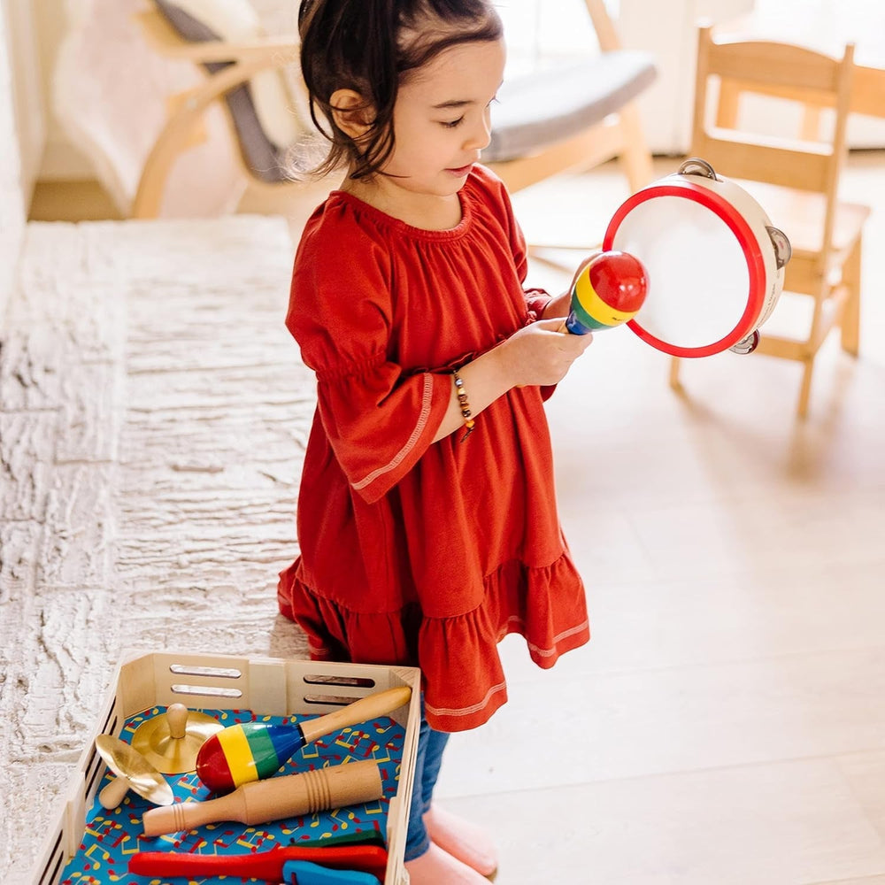 Melissa & Doug A Band in a Box | Jucării educative | Jucării muzicale pentru copii | 3+ | Cadou pentru băieți sau fete Jucarii Bebe Naty Shop