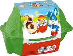 Kinder Joy pack of 2 - One half with delicious milk and cocoa cream and crunchy balls, and the other half with a great surprise - Easter chocolate, Easter sweets - Easter gift - 40g