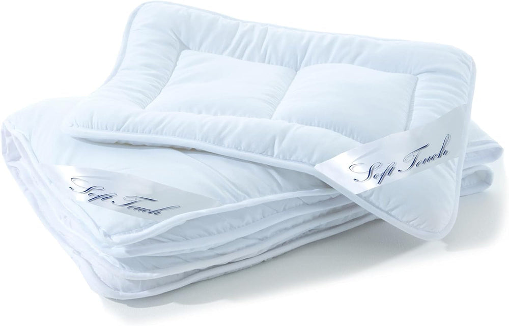 Aqua-Textil Soft Touch Set for children Duvet 100 X 135 Cm 250G and 350G with pillow 40 X 60 Cm 150G Duvet 4 seasons Climate control Oeko-Tex Duvets and quilts Naty Shop