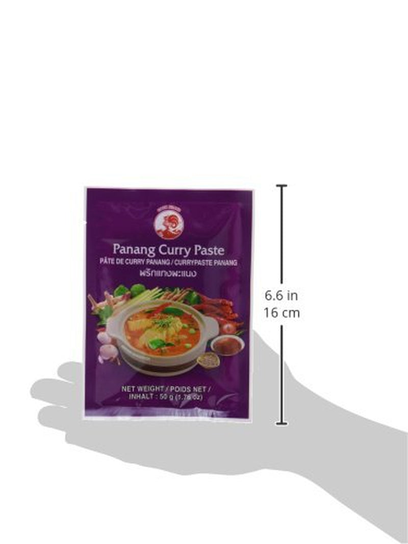 Cock Currypaste Panang, medium Schärfe, authentic thailändisch Kochen, natural ingredients, vegan, halal and gluten-free (1 x 50 g)