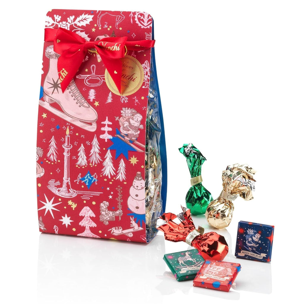 Venchi, Colecție de Crăciun - Cutie cadou cu ciocolată asortată Bomboane de Ciocolata Naty Shop Mare