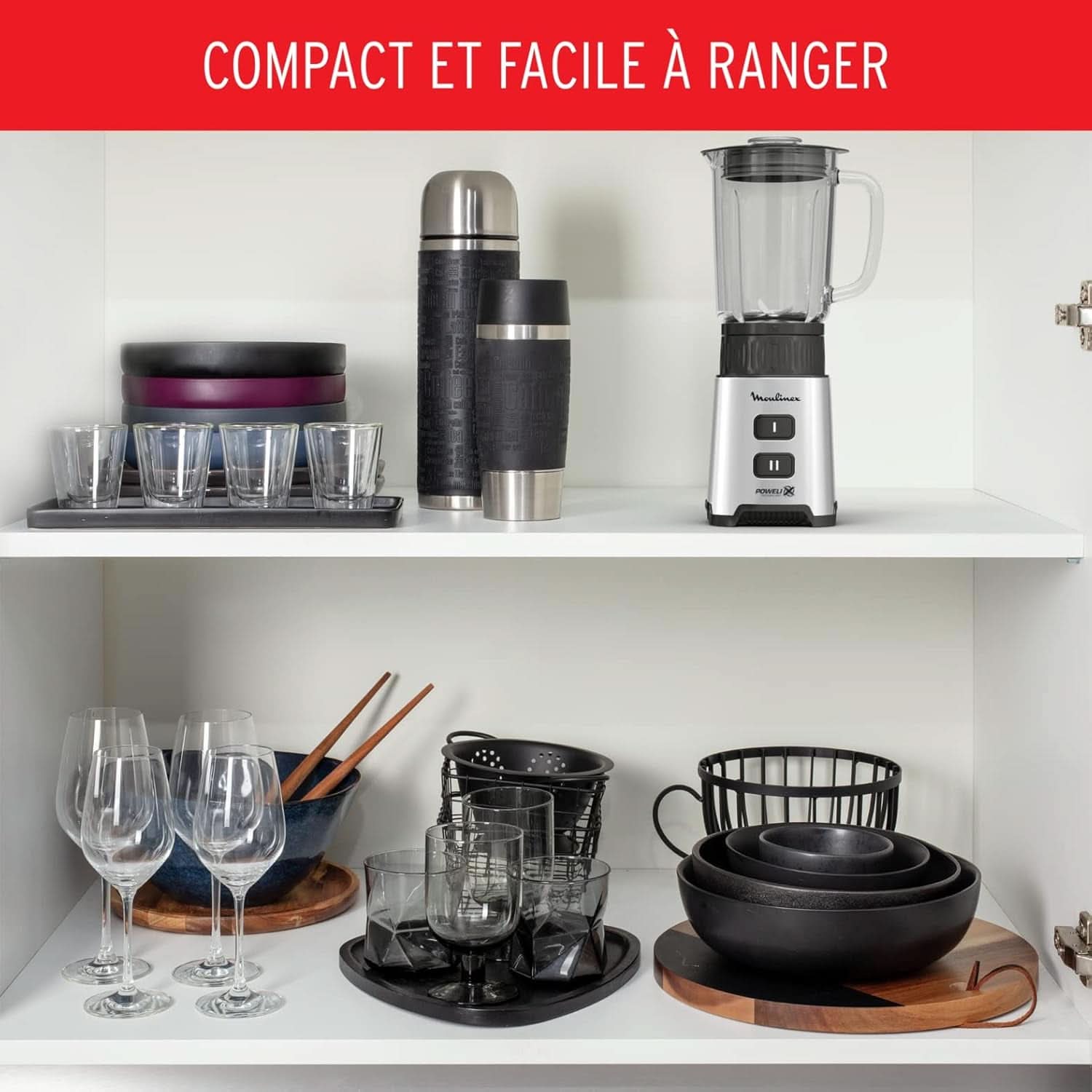 Blender Pulseo LM17GD, 400 W, 4 blades, 700 Ml, Portable container 600 Ml Kitchen Naty Shop