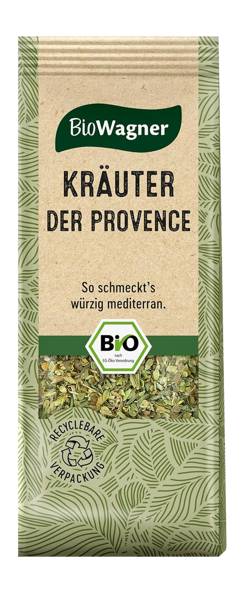 BioWagner - Bio Kräuter der Provence | verfeinert französe Gerichte | naturbelassene Bio-Zutaten | recyclable Verpackung | 20 g