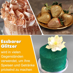 Edible glitter, set of 6 shades, 5 grams Glitter Naty Shop