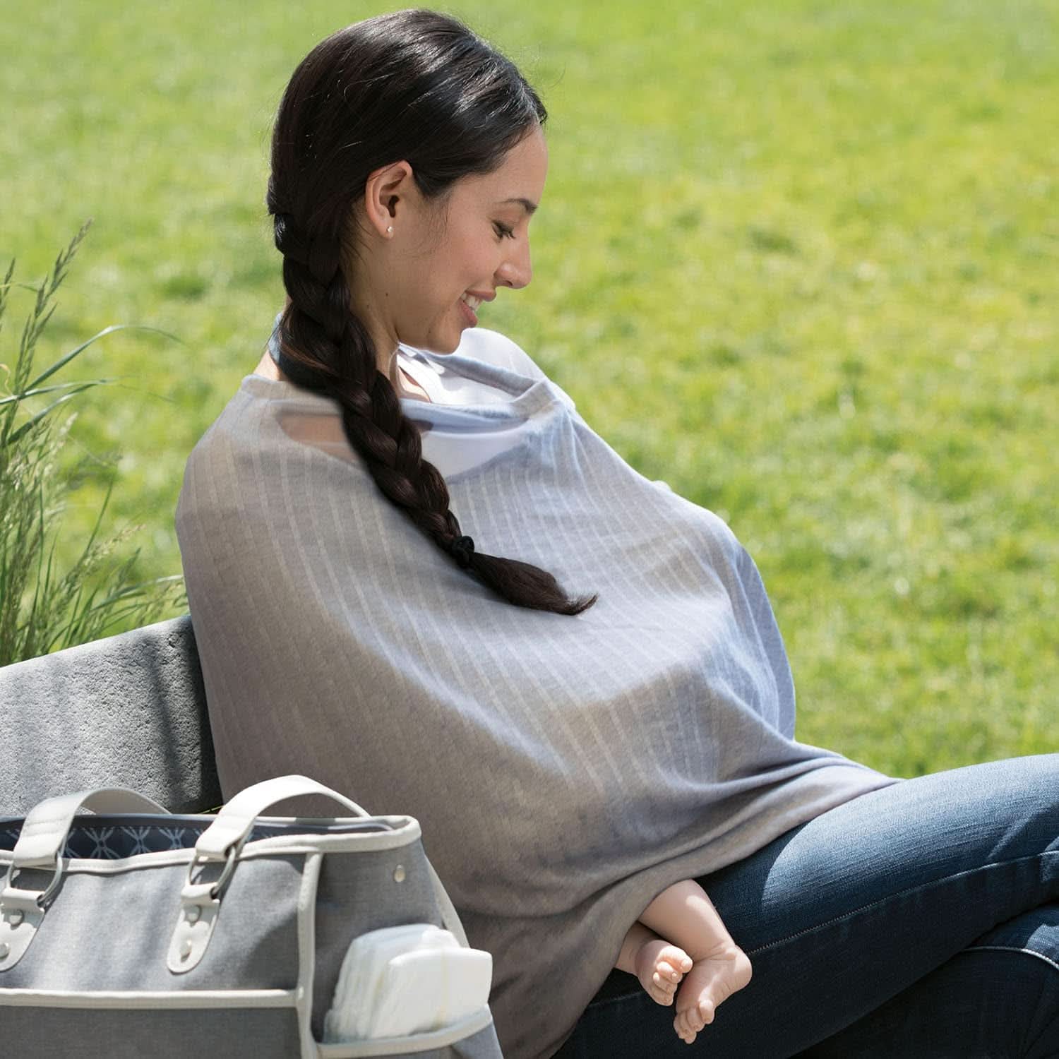 Chicco - Boppy Infinity nursing scarf 17 Cm gray Accessories Food and Breastfeeding Bebe Naty Shop