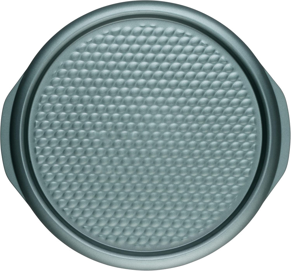 Progress BW09819G2EU7 Shimmer Kollektion, Runde Backform Aus Kohlenstoffstahl Mit Antihaftbeschichtung, Ideal Für Pies, Kuchen, Torten Und Quiches, 28 Cm, Grün Molds and baking trays Naty Shop 37Cm Pizzablech