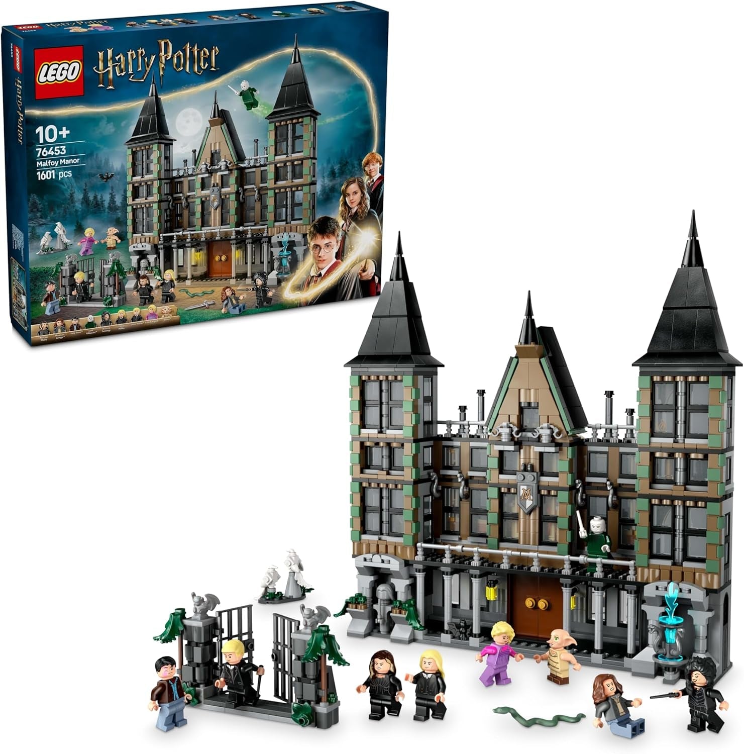 LEGO Harry Potter Malfoy Family Country Estate, fantastic toy to collect and display, gift for boys, girls and fans of the wizarding world, gift idea with 9 minifigures 76453 Building sets Besuche den LEGO-Store Default title