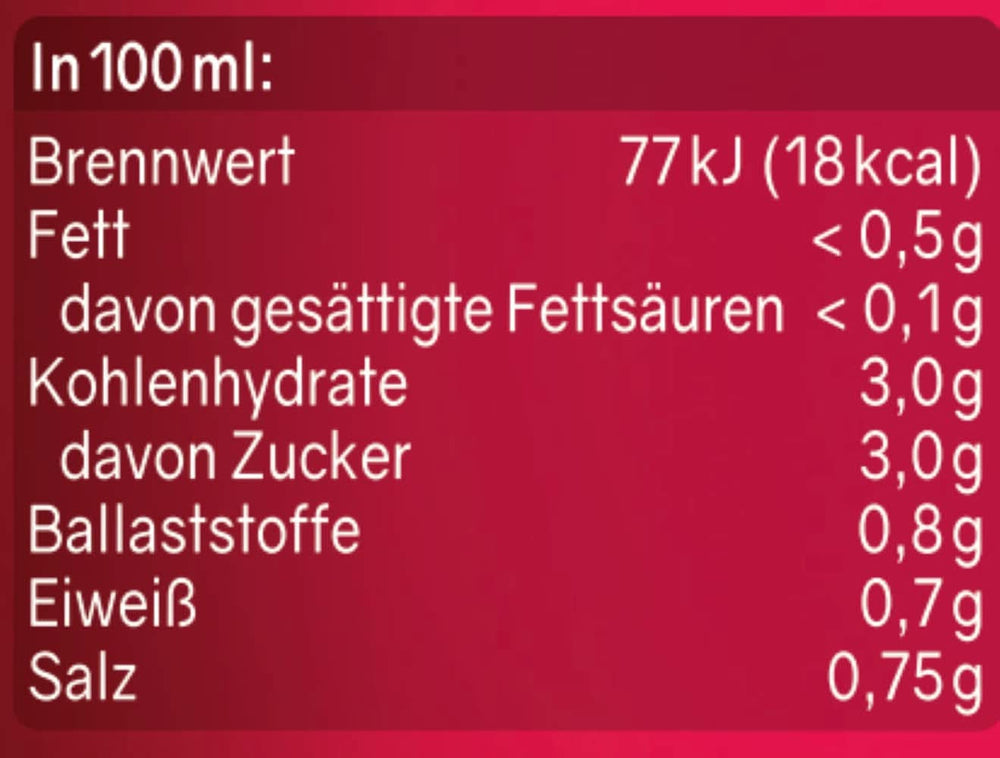 RABENHORST (6 X 700ml) - High quality vegetable juice from various vegetables Alcohol-free drinks Naty Shop