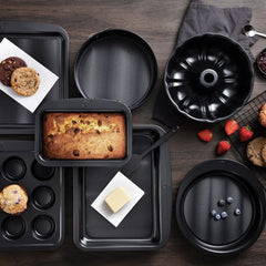 Masterpro Foodies - baking trays for 6 muffins - Even distribution of heat - Made of carbon steel - Anti-seize bottom - Removable and easy to wash Baking trays and molds Naty Shop