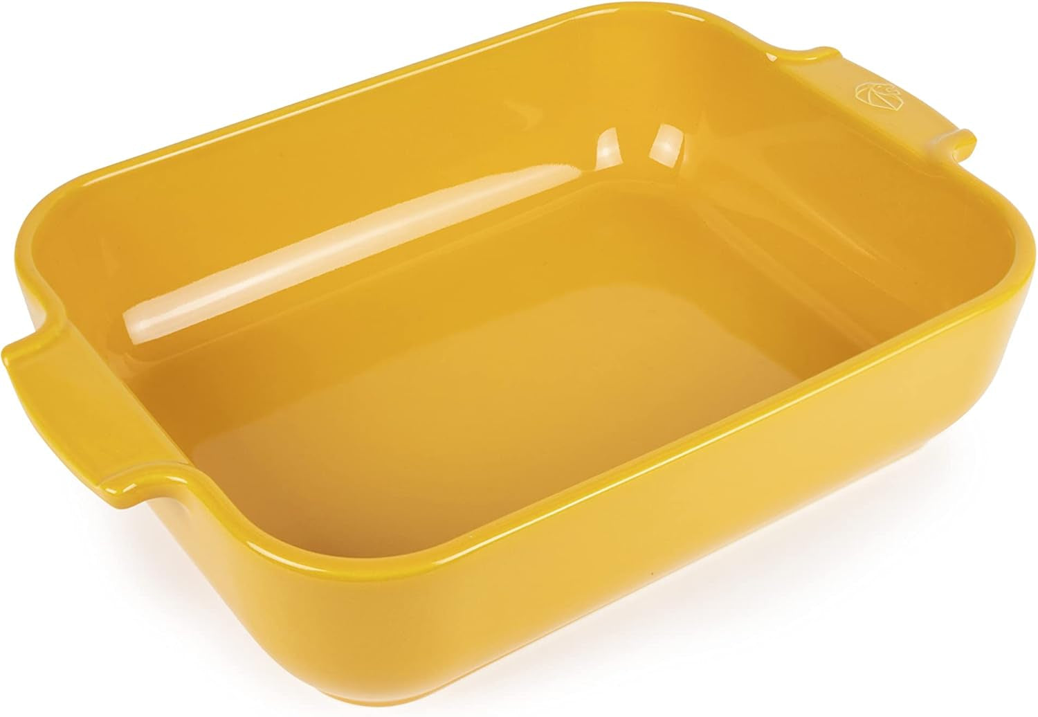 Peugeot Appolia Rechteckige Auflaufform Mit Griffen, Keramik, Schiefer / Grau, 7.2X31X21.7 Cm, Fassungsvermögen: Ca. 2 L, 60060 Molds and trays for baking Naty Shop Gelbes Safran