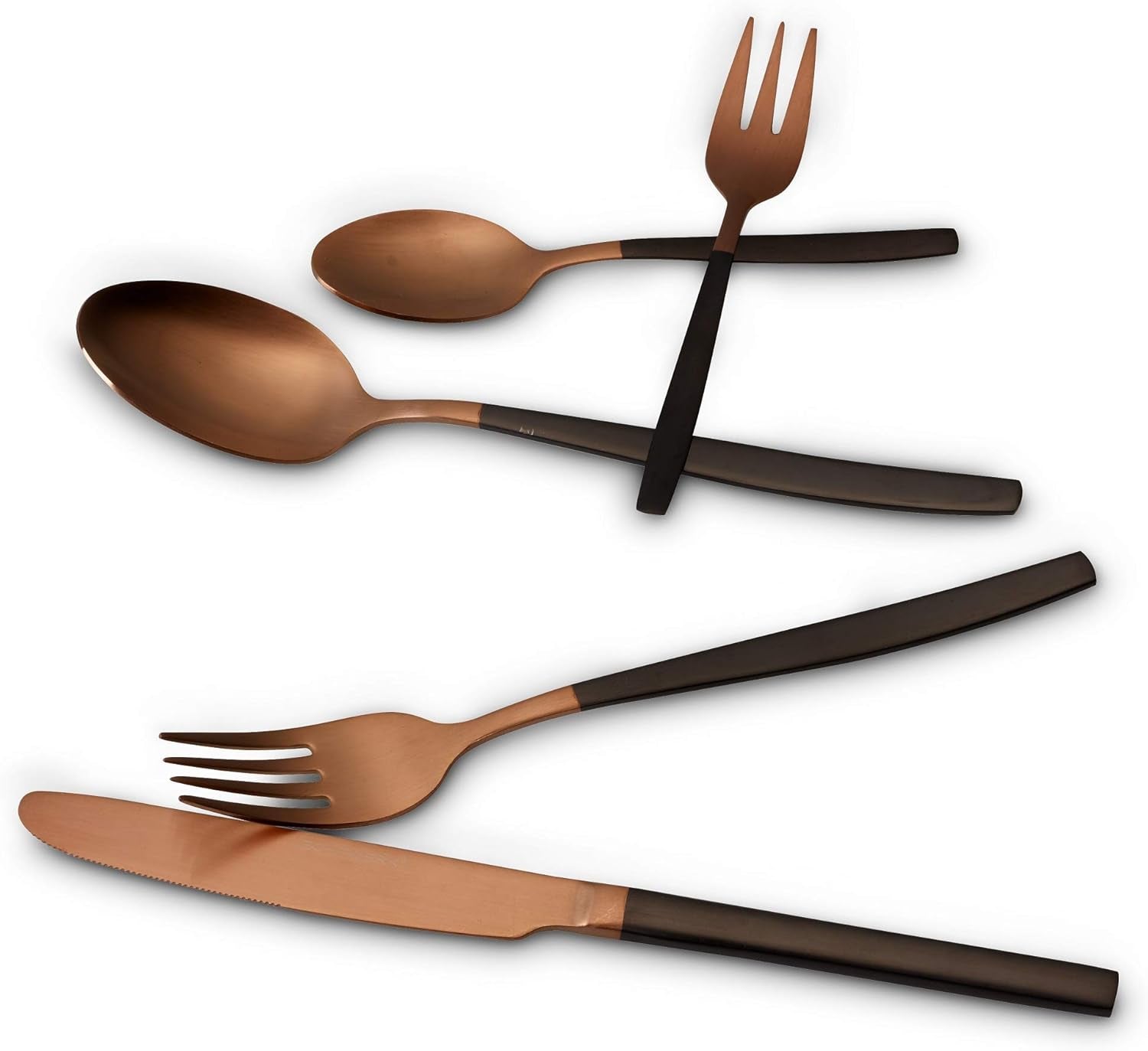 Cutlery set Echtwerk Positano Due-Bronze, Black Edition, 20 pieces, 4 people Kitchen Naty Shop