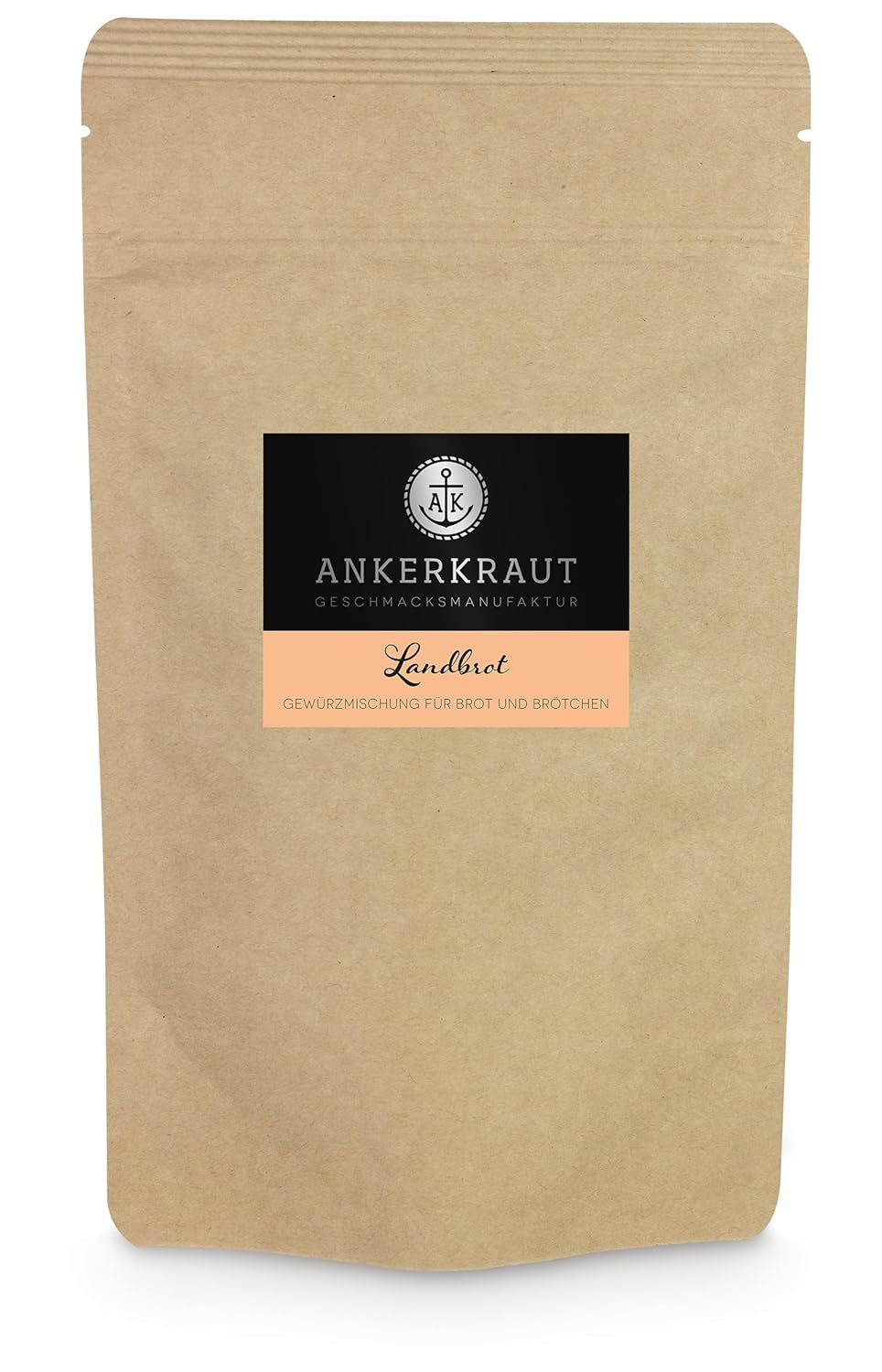 Ankerkraut Landbrot, Gewürzmischung zum selber backen von Brot und Brötchen, Semmeln im Backofen backen, 70 g im Korkenglas