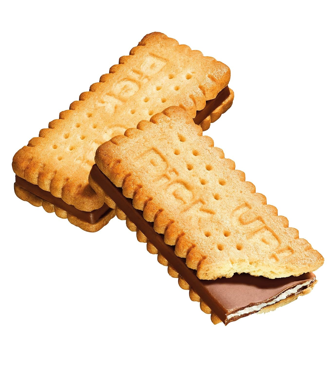 PICK UP! minis Original + Choco&Milk (1 x 1.06 kg), mini snack bars with a crunchy milk chocolate tablet between two biscuits, packs of 100 portions