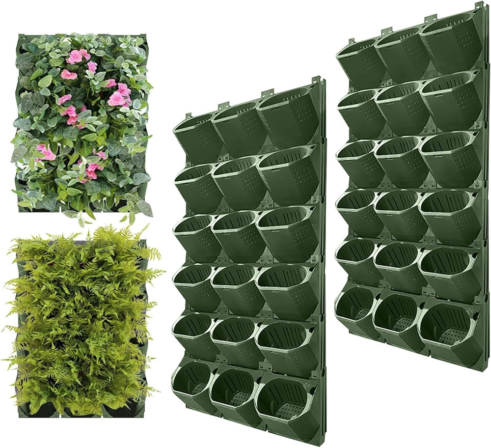 Hängende Vertikale Wand Pflanze, Vertikale Pflanzenwand Balkonbar Pflanzenwand Indoor mit Smart-Timer und Wasserpumpe Blumentopf Wand für Hof Garten Balkon Home Decoration