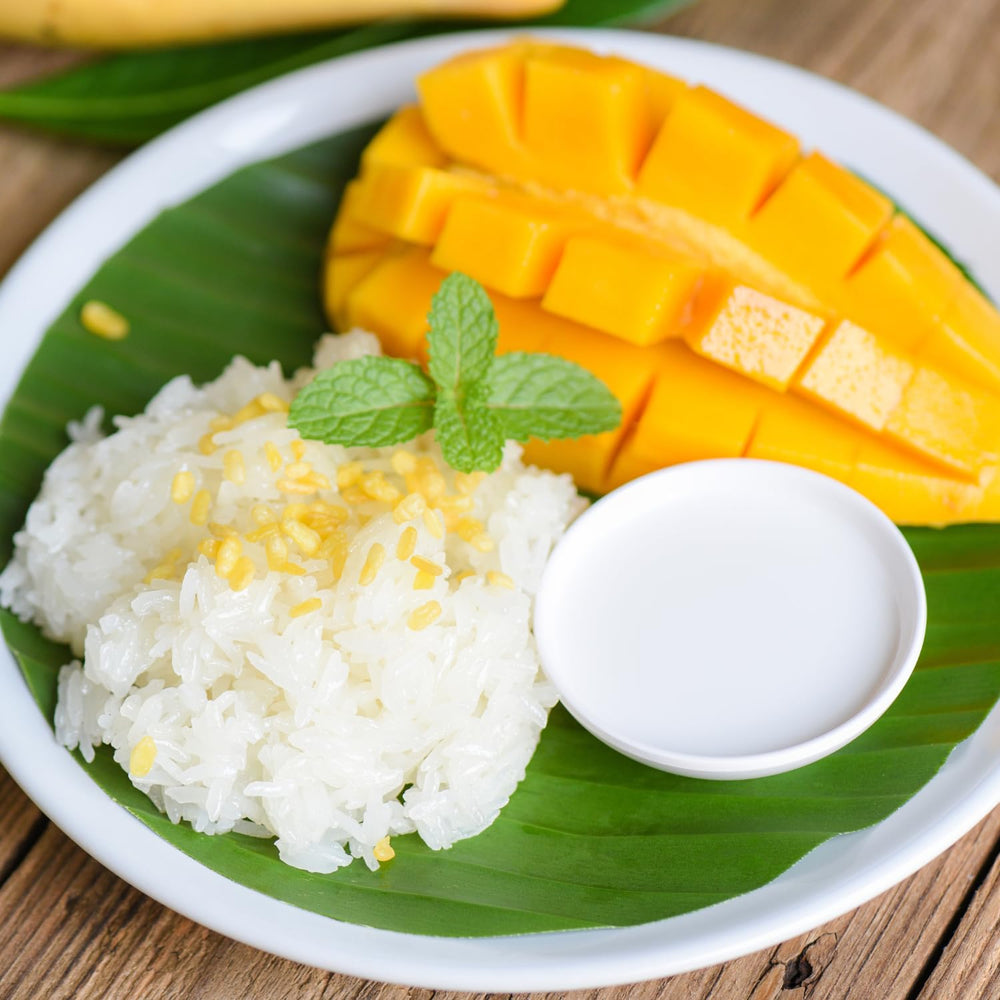 - Sticky rice with coconut and mango - (6 x 80 g)