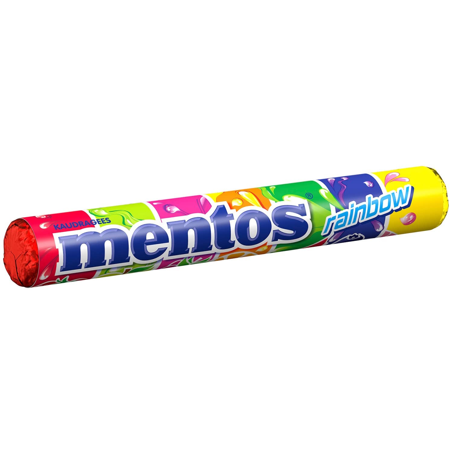 Mentos Fruit Dragees Orange Lemon Strawberry Chewy Fruit Flavored Sweets (3 Rolls), Vegan (Pack of 3)