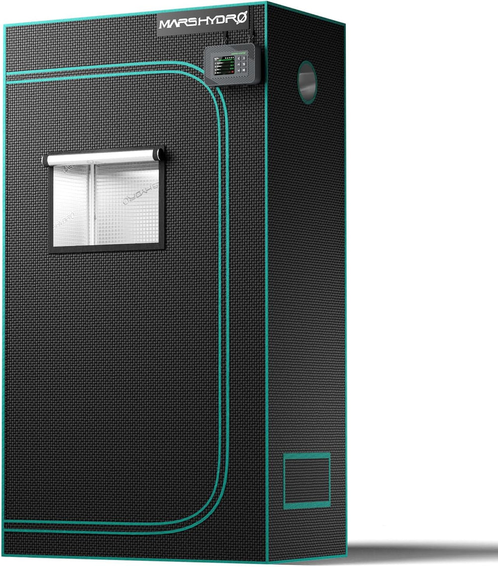 MARS HYDRO Grow Tent 60x60x140cm, Indoor Grow Tent, Reflective Mylar Grow Tents for Hydroponics, Removable Bottom Tray for Plant Growing Space