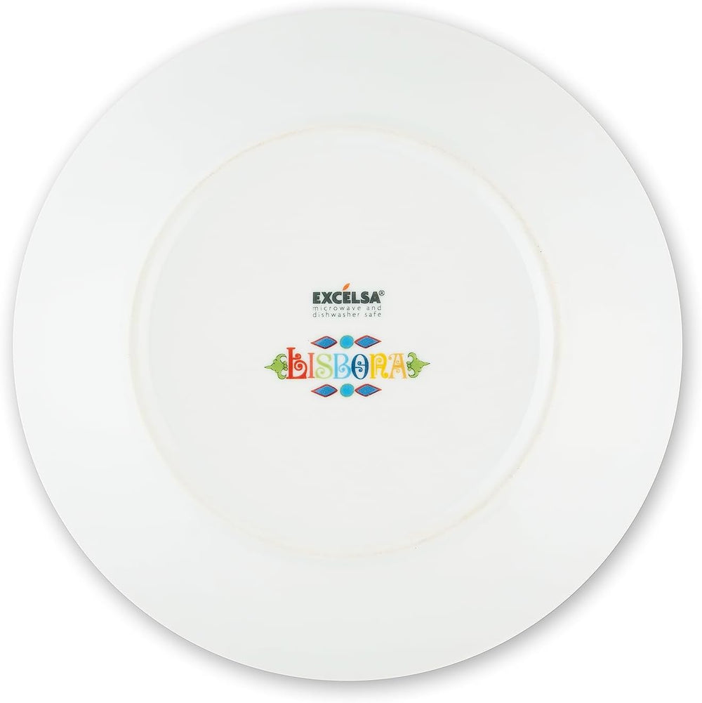 Excelsa Lisbona Tellerservice, 18-teilig, Porzellan und Keramik, mehrfarbig