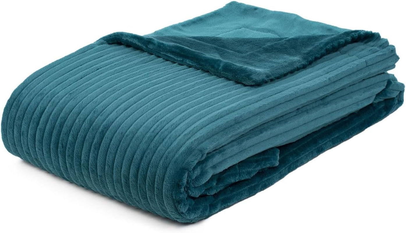 Gözze - Comfortable and soft blanket in corduroy look, 1620G/piece, 150 X 200 Cm - cinnamon Beds and Blankets Besuche den GÃ¶zze-Store Gasoline