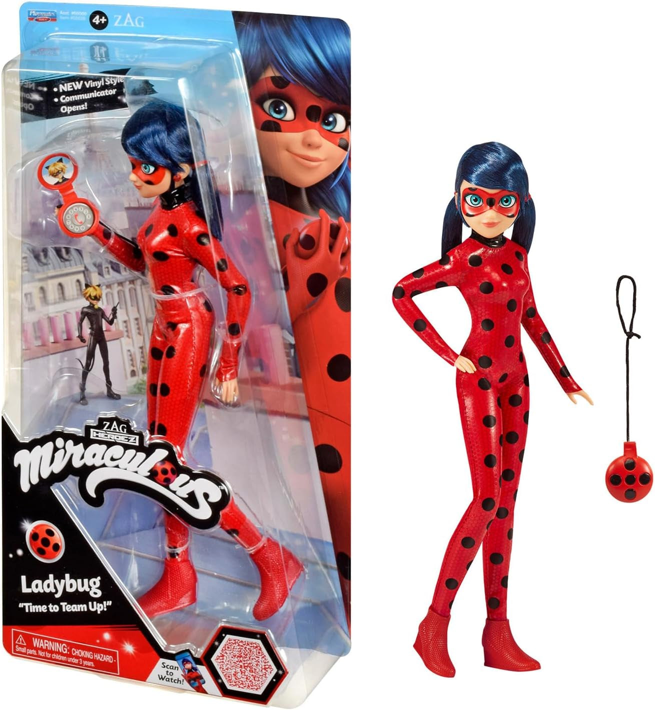 Bandai - Miraculous Ladybug - Doll Marinette Color Change Surprise - Miraculous Jointed Doll, 26 Cm + 3 Surprises - Random Model - P50390 Dolls Naty Shop Ladybug