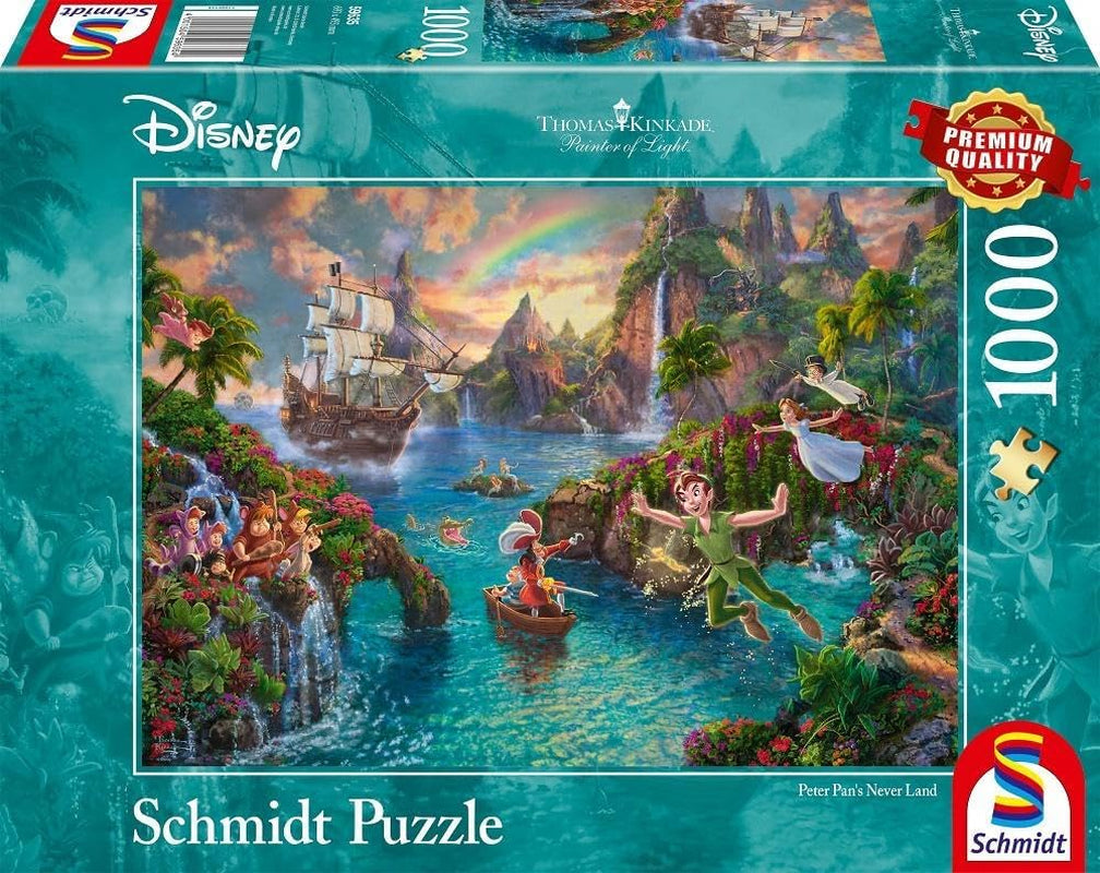 Schmidt Spiele 59635 Thomas Kinkade, Disney, Peter Pan, puzzle jigsaw 1000 piese Puzzle Naty Shop